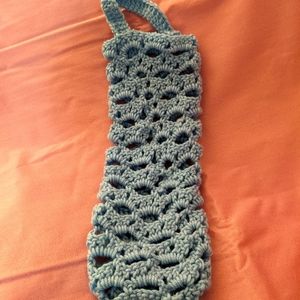 Boho Crochet Grocery Bag Saver